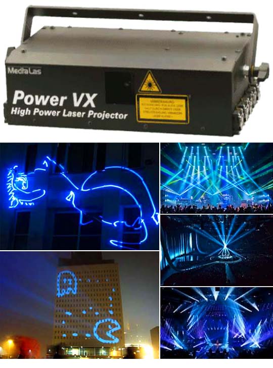 Лазерный проектор для рекламы MEDIALAS Power VX 2000B